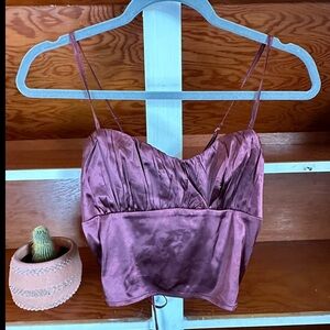 Forever 21 Purple Crop Top Size M